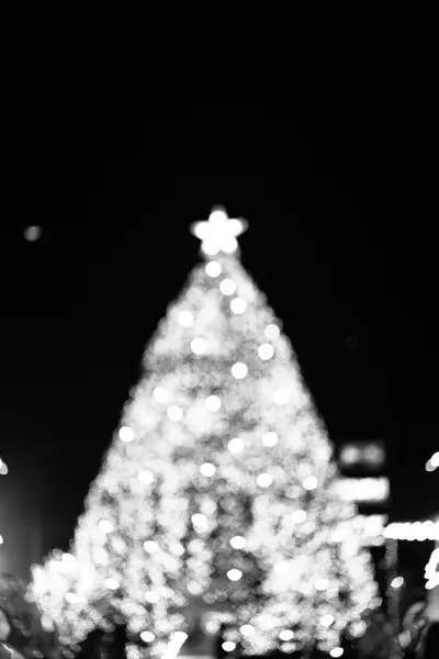 Albero di Natale bokeh — Foto Stock