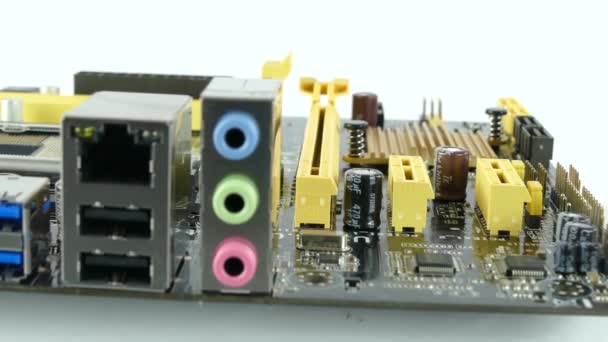 Computer Main Board, Scheda madre 4K Filmati — Video Stock