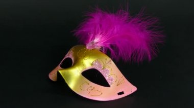 Carnaval maske siyah görüntüleri 4k