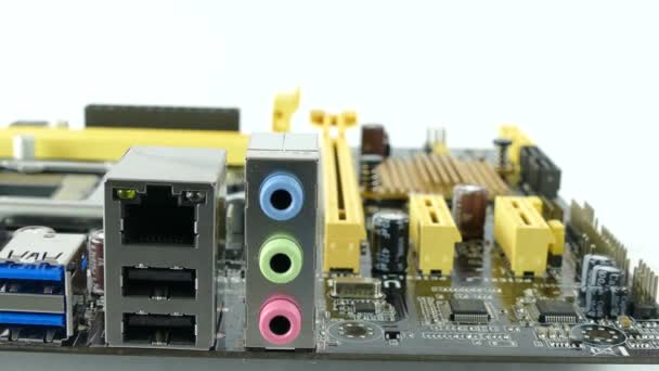 Computer Main Board, Scheda madre 4K Filmati — Video Stock