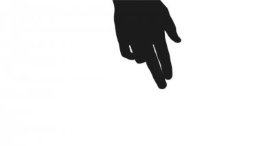 el hareketleri, bilgisayar dokunmatik ekran, tablet, trackpad kullanır gösterilen. Tam 