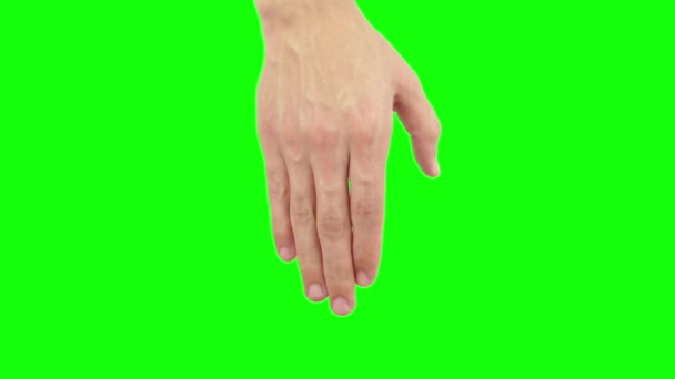 Gesta rukou, ukazující použití dotykové obrazovky počítače, tabletu, trackpad. Plná — Stock video