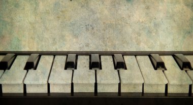 piyano izole vintage