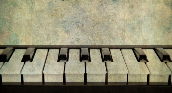 vintage piano isolated