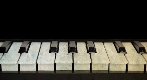 Vintage piano izolované — Stock fotografie