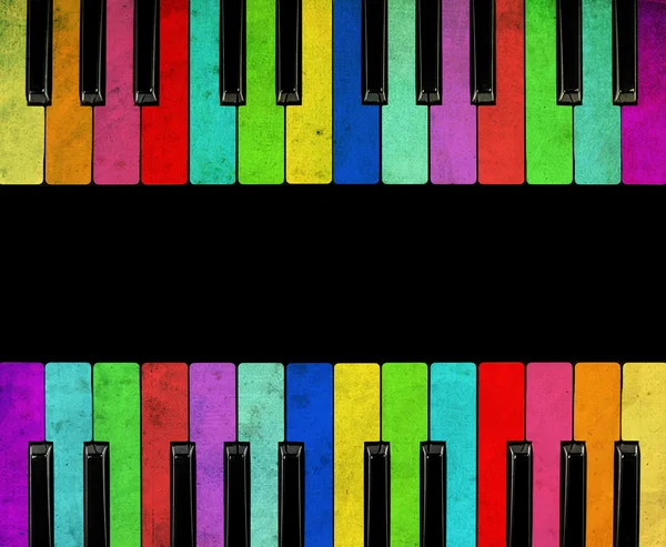 색상 피아노 고립 — 스톡 사진