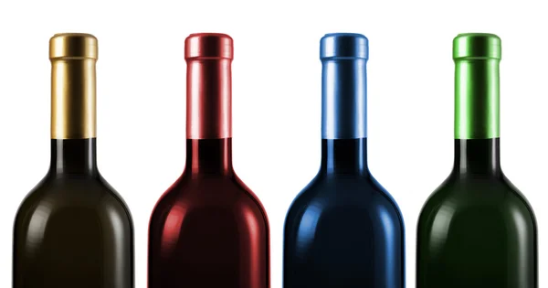Wine bottle isolated on white background — Stock Photo, Image