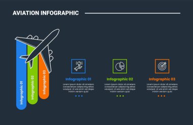 Uzun yuvarlak dikdörtgenli düzlem üstü görünümü olan havacılık bilgi işlem diyagramı ve koyu arkaplan parlaklığı 3 nokta vektörü ile yatay kare içerik içeriği