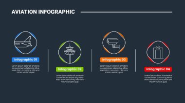 Yuvarlak eşkenar dörtgen yatay ve koyu arkaplan parlak dış hat biçimi 4 nokta vektörü ile havacılık bilgi işlem diyagramı