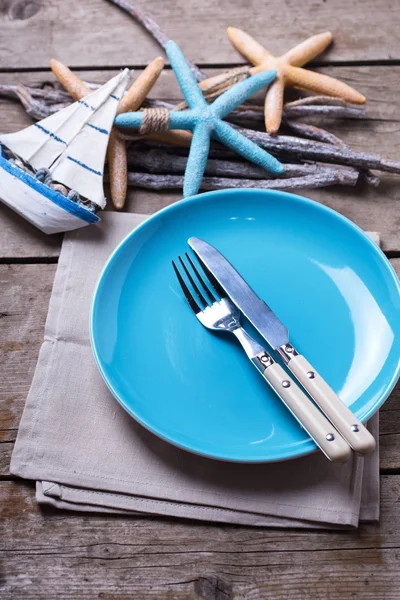 Table setting for summer — Stock Photo, Image