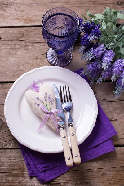 Configuração da mesa de verão — Fotografia de Stock