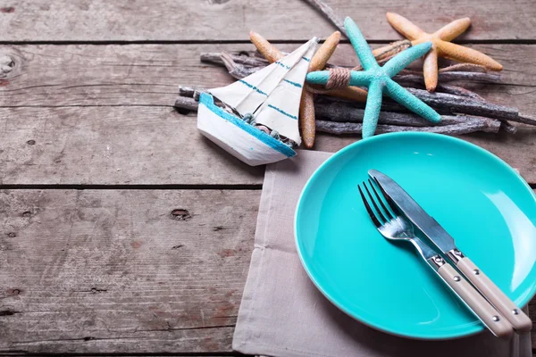 Table setting for summer — Stock Photo, Image