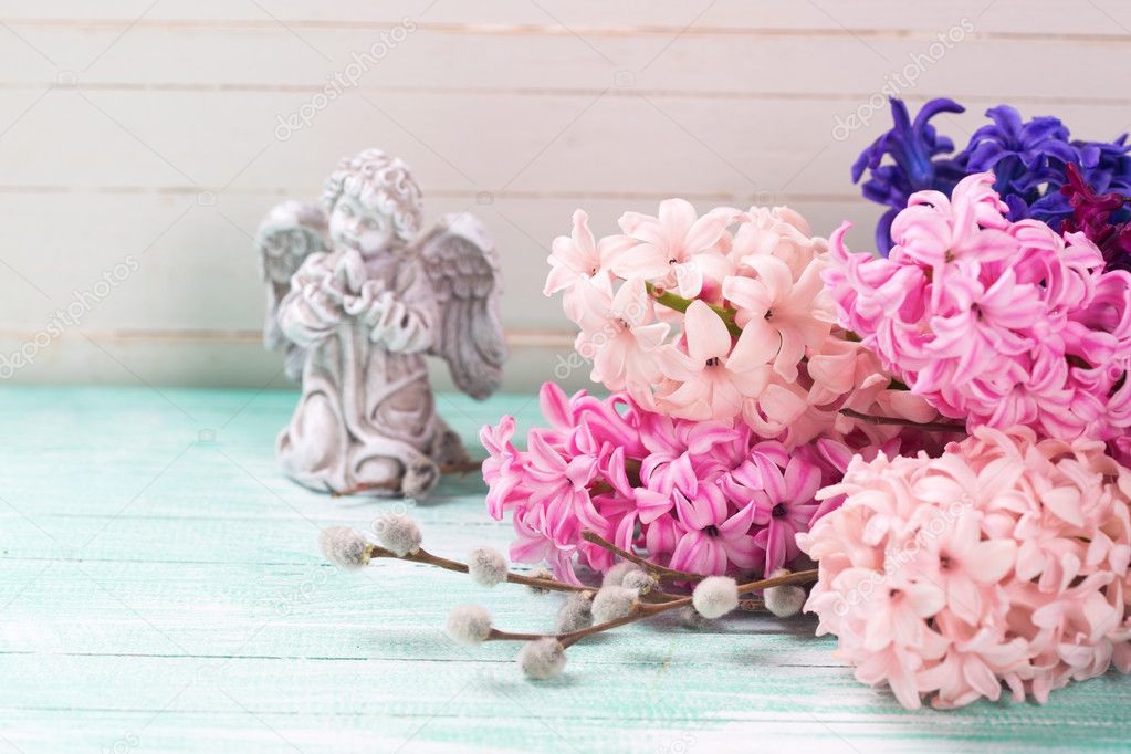 Hyacinths and little angel