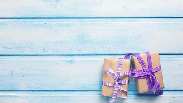 Festive gift boxes — Stock Photo, Image