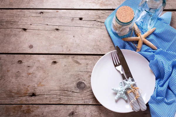 Marine table setting — Stock Photo, Image