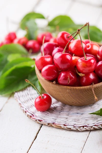 Cerejas frescas — Fotografia de Stock