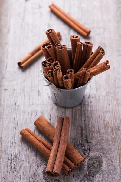 Group of spaces with cinnamon — Stock Photo, Image