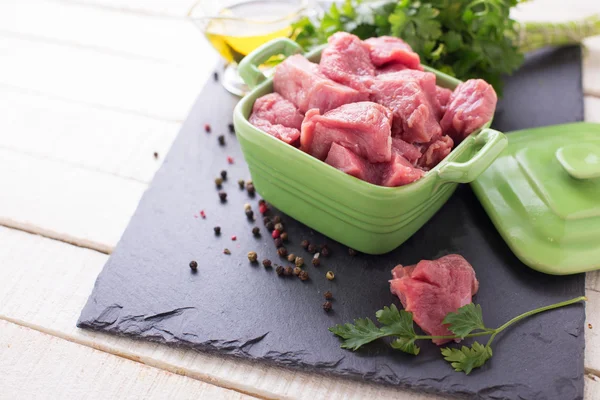 Carne fresca cruda — Foto Stock