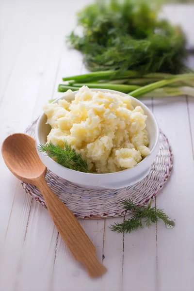 Pommes de terre fraîches en purée — Photo