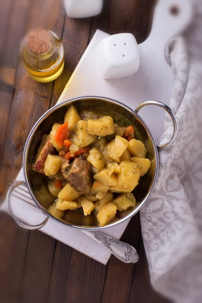 Stew with meat and vegetables — Stock Photo, Image