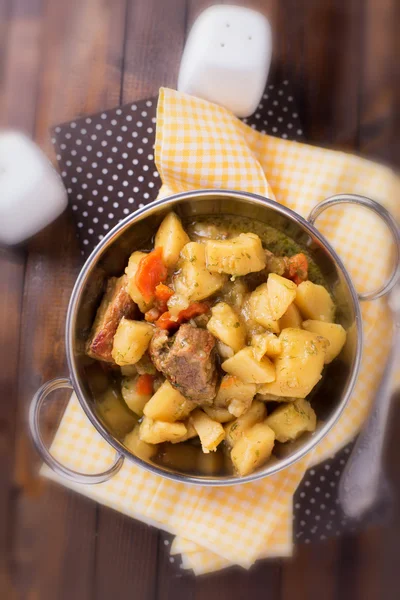 Stew with meat and vegetables — Stock Photo, Image