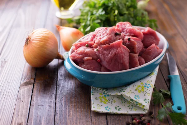 Carne fresca cruda — Foto Stock