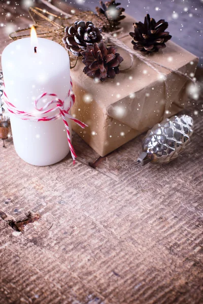 Festive gift boxes — Stock Photo, Image