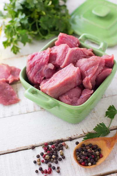 Carne fresca cruda — Foto Stock