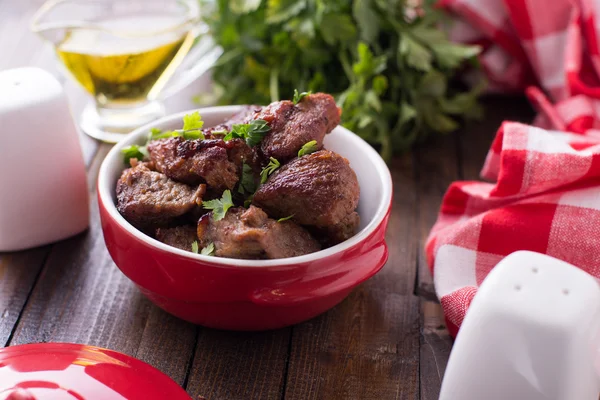 Carne frita — Foto de Stock