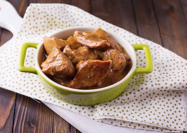 Fresh homemade stew with meat — Stock Photo, Image