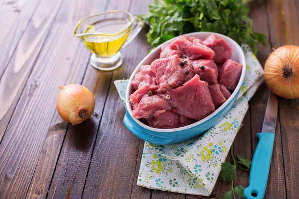 Carne fresca cruda — Foto Stock