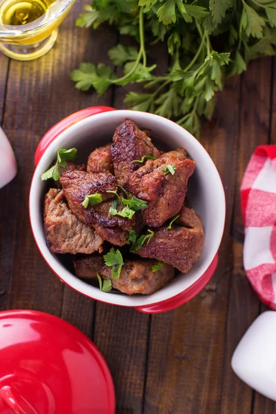 Carne frita — Foto de Stock