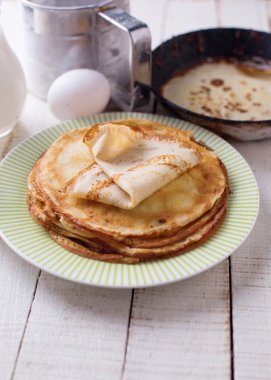 Krep. Krep için malzemeler.