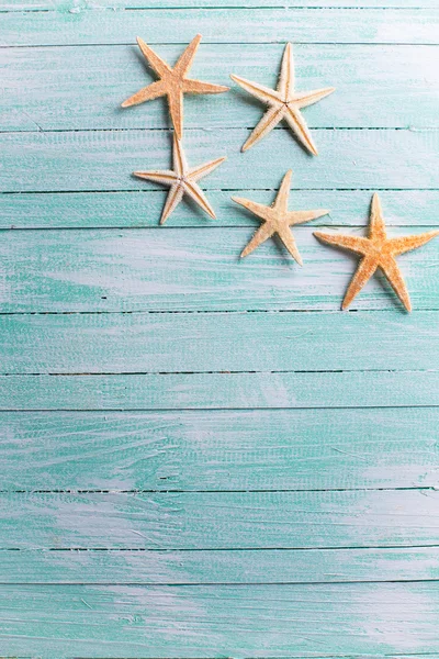 Artículos marinos sobre fondo de madera . —  Fotos de Stock