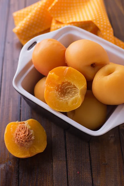 Stewed peaches — Stock Photo, Image