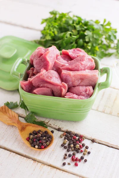 Carne fresca cruda — Foto de Stock