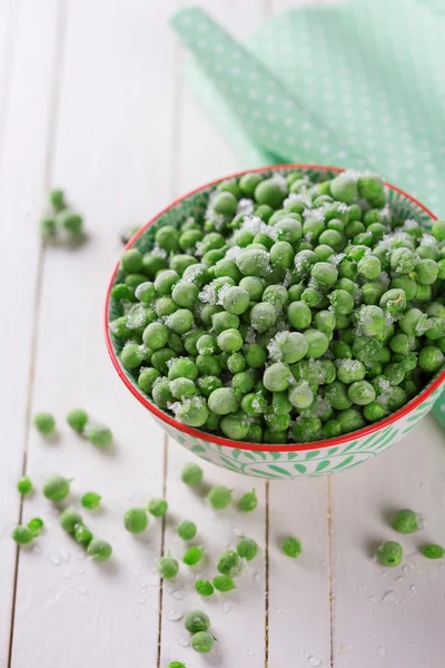 Frozen green peas — Stock Photo, Image