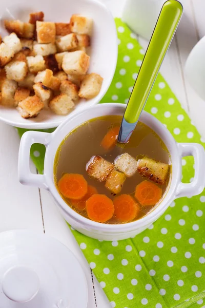 Bouillon dans un bol — Photo