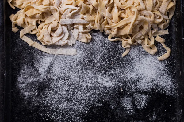 Homemade raw pasta — Stock Photo, Image