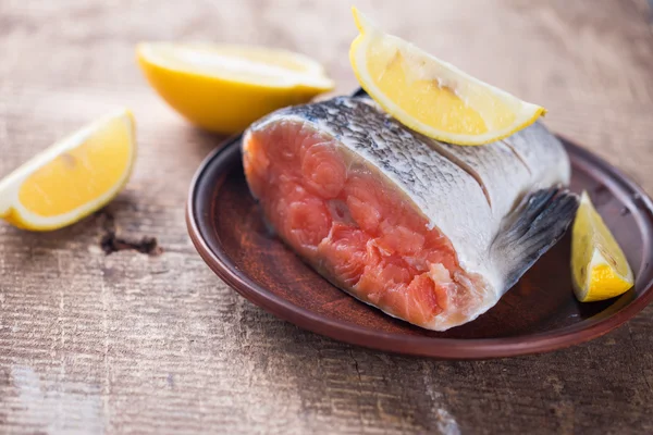 Salmão em bruto fresco — Fotografia de Stock