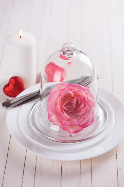 Romantic table setting Stock Picture