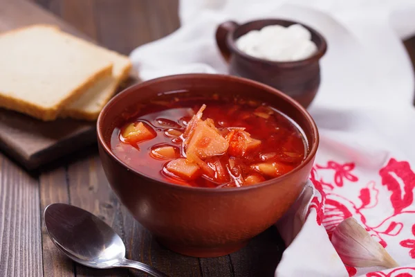 Färska aptitretande grönsakssoppa — Stockfoto