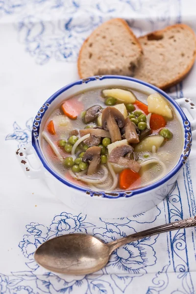 Zuppa fresca appetitosa — Foto Stock