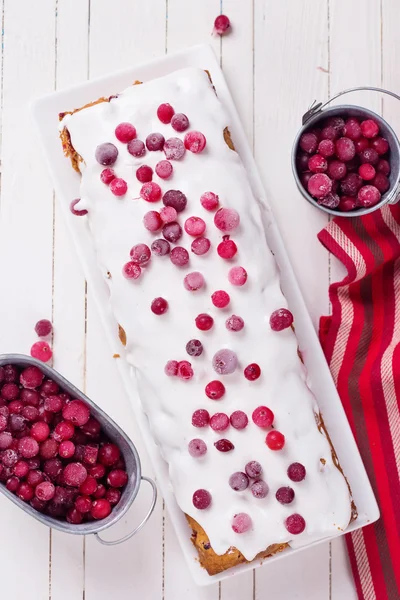 Frische hausgemachte Preiselbeerkuchen — Stockfoto