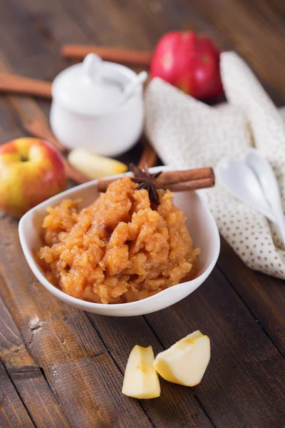 Homemade apple jam or chutney — Stock Photo, Image