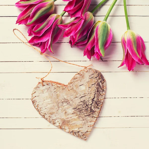 Leuchtend rosa Tulpenblüten — Stockfoto