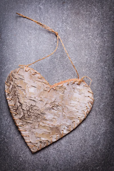 Decorative heart on  grey — Stock Photo, Image