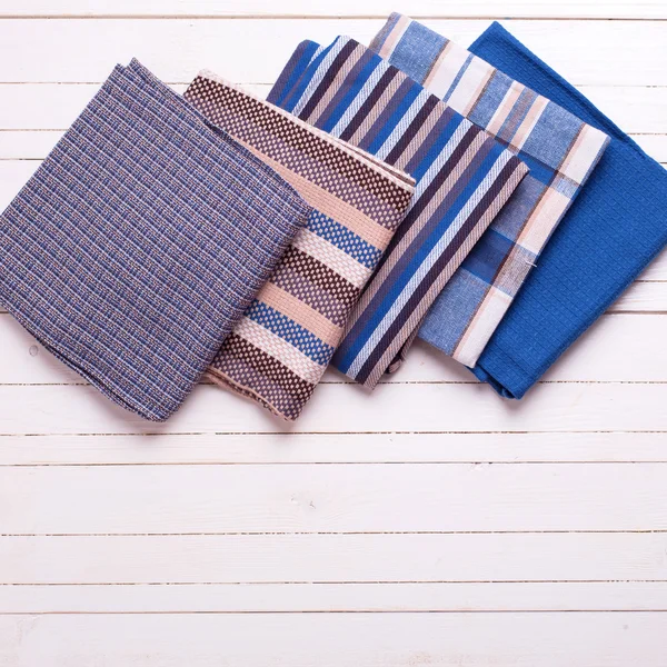 Ręczniki kuchenne niebieski — Zdjęcie stockowe