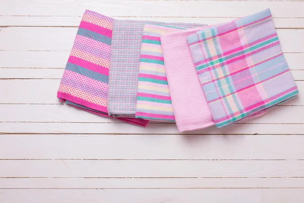 Pink  kitchen towels — Stock Photo, Image
