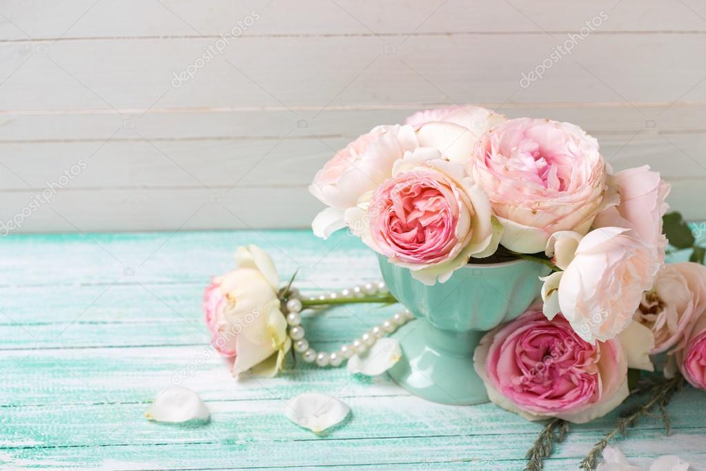 sweet pink roses flowers